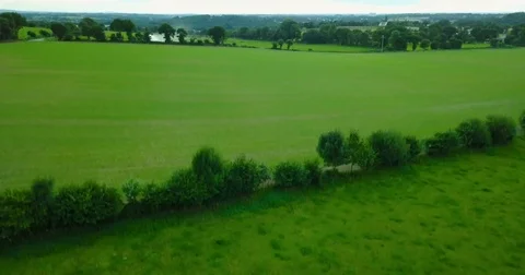 Coutryside aerial view of Brittany Stock Footage 84881794