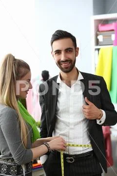Couture Clothes Design Tailoring Sewing Concept Stock Photos