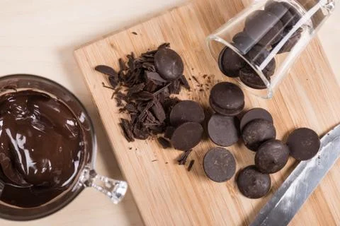 Couverture chocolate Stock Photos