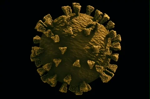 CoV-2 virus 3D animated illustration Video stock 170677228