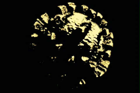 CoV-2 virus 3D animated illustration Video stock 170677232