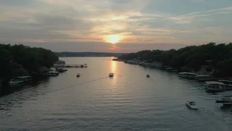 Cove Sunset Ozarks 库存影片 201263714