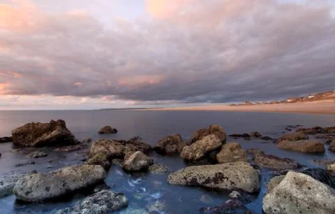 The cove sunset Stock Photos
