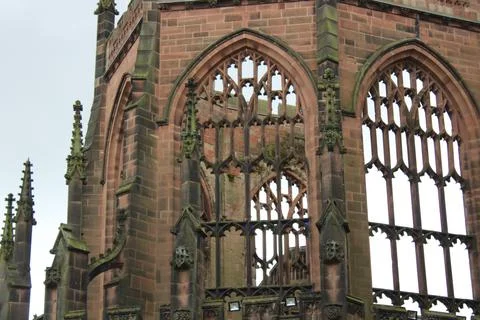 Coventry Cathedral ruins Stock Photos