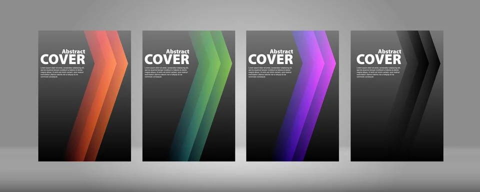 Cover А4, gradient on a black background イラスト素材