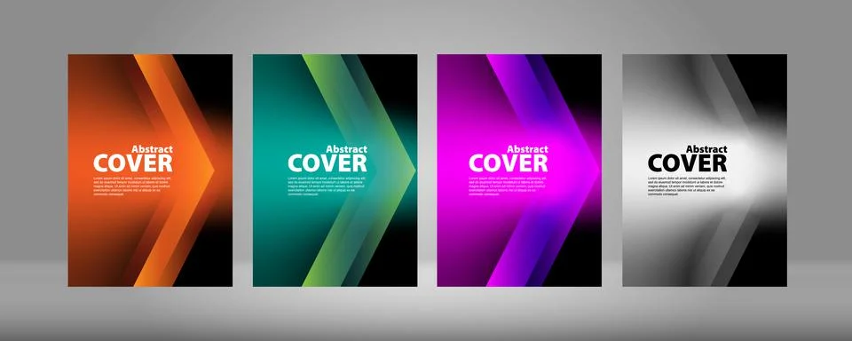 Cover А4, gradient on a black background イラスト素材