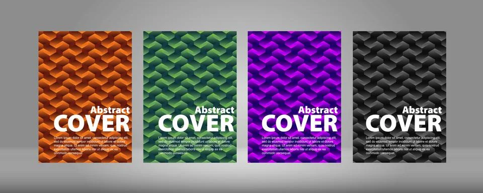 Cover А4, gradient on a black background Stock Illustration