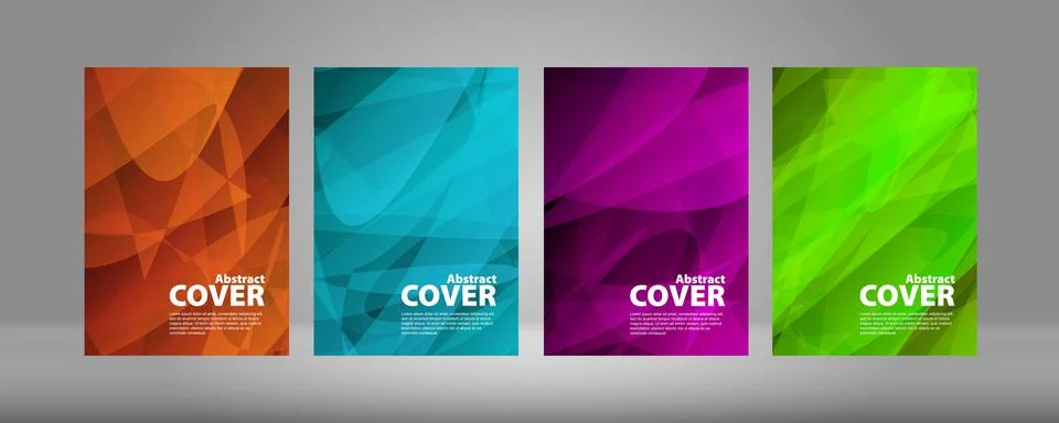 Cover А4, gradient on a black background Stock Illustration