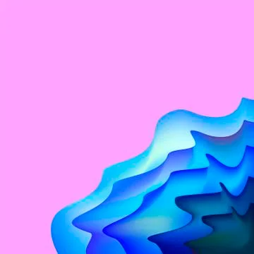 Cover with abstract blue paper Stock Illustration