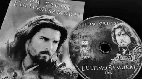 Cover and CD detail The Last Samurai, starring Tom Cruise Stock Footage 283680932
