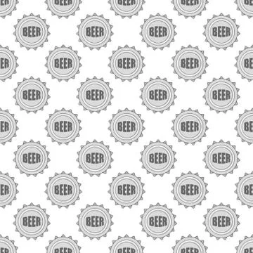 Cover beer seamless pattern Stock Illustration
