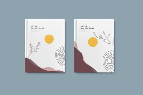 Cover book background collection Stock Illustration