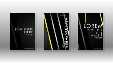 Cover book with a geometric design background. Stock Illustration