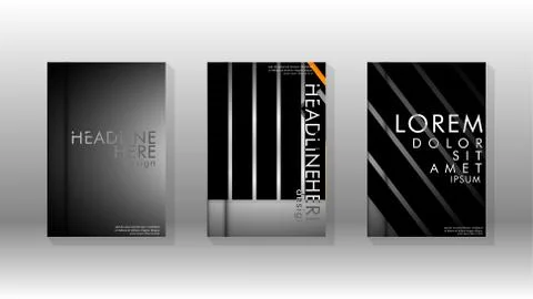 Cover book with a geometric design background. Illustrazione stock