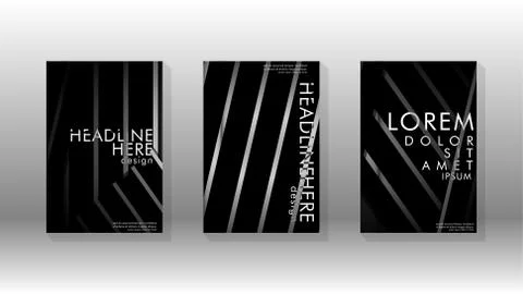 Cover book with a geometric design background. Illustrazione stock