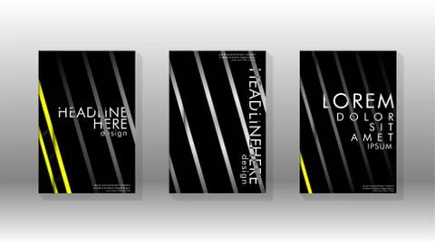 Cover book with a geometric design background. Illustrazione stock