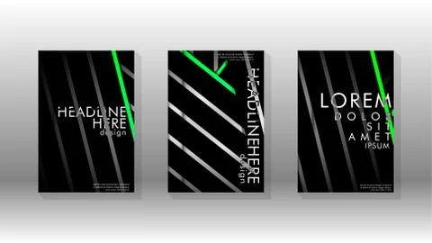 Cover book with a geometric design background Stock Illustration
