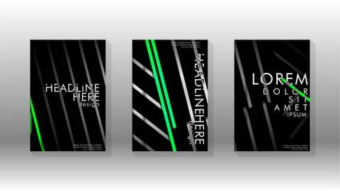 Cover book with a geometric design background Illustrazione stock