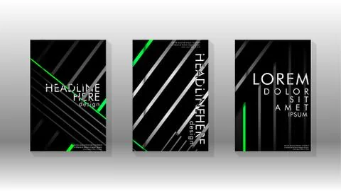 Cover book with a geometric design background Stock Illustration