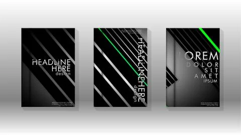 Cover book with a geometric design background. Illustrazione stock