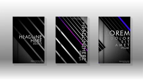 Cover book with a geometric design background. Stock Illustration