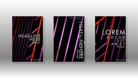 Cover book with a geometric design background. Illustrazione stock