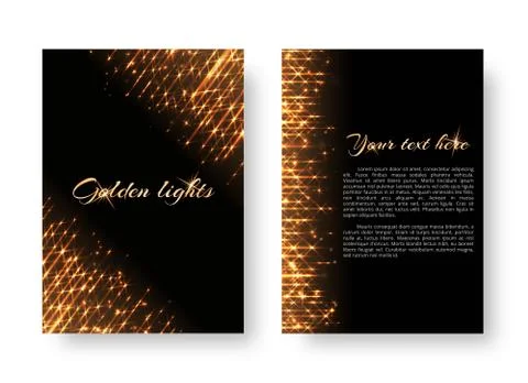 Cover with bright flashes Illustrazione stock