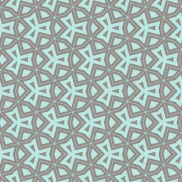 Cover continuous pattern design. Embroidery border wallpaper on blue sky, tex Stock Illustration