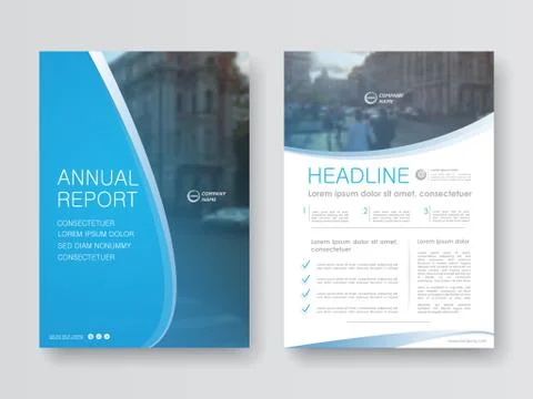 Cover design annual report Stock Illustration