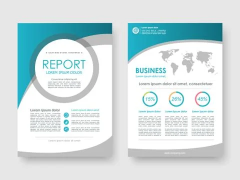 Cover design annual report,vector template brochures Stock Illustration