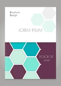 Cover design for Brochure leaflet flyer. Creative concept cover for catalog.. Illustrazione stock