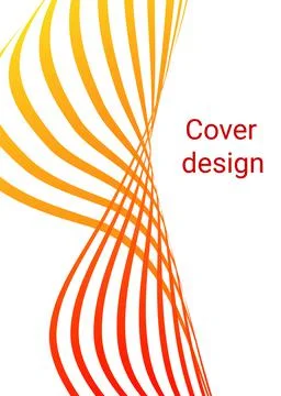 Cover design. Design template. Creative backgrounds with abstract gradient wa 库存插图