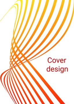 Cover design. Design template. Creative backgrounds with abstract gradient wa 库存插图