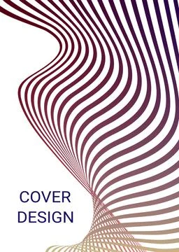 Cover design. Design template. Creative backgrounds with abstract gradient wa Illustrazione stock