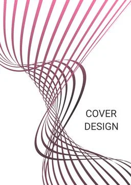 Cover design. Design template. Creative backgrounds with abstract gradient wa Stock Illustration
