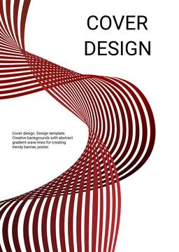 Cover design. Design template. Creative backgrounds with abstract gradient wa Stock-Illustration