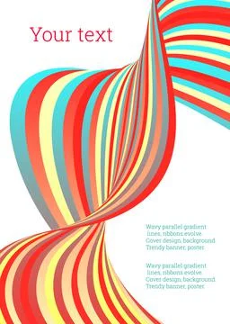Cover design. Design template. Creative backgrounds with abstract gradient wa Stock Illustration