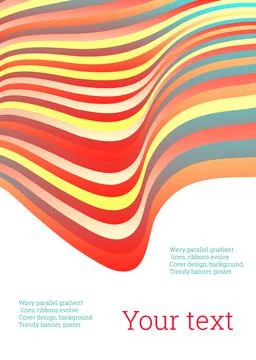 Cover design. Design template. Creative backgrounds with abstract gradient wa Stockillustratie