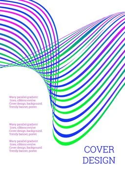 Cover design. Design template. Creative backgrounds with abstract gradient wa Иллюстрация