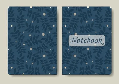 Cover design with floral pattern. Hand drawn creative flower Stock Illustration