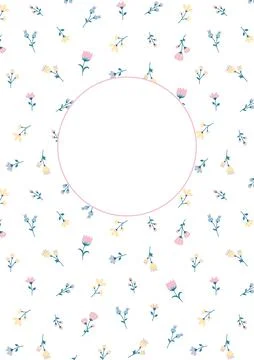 Cover design with floral pattern. Universal abstract and floral templates. .. Illustrazione stock