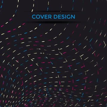 Cover design line Stock Illustration
