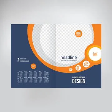 Cover design for product presentation, creative layout of booklet cover, cata Stock Illustration