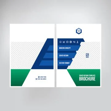 Cover design for product presentation, creative layout of booklet cover, cata Stock Illustration