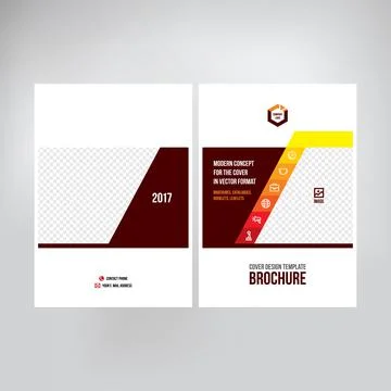 Cover design for product presentation, creative layout of booklet cover, cata 스톡 일러스트