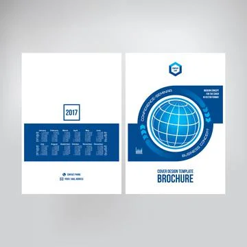 Cover design for product presentation, creative layout of booklet cover, cata Stock Illustration