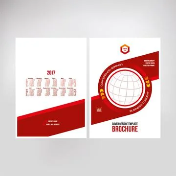 Cover design for product presentation, creative layout of booklet cover, cata Stock Illustration