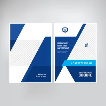 Cover design for product presentation, creative layout of booklet cover, cata Illustrazione stock