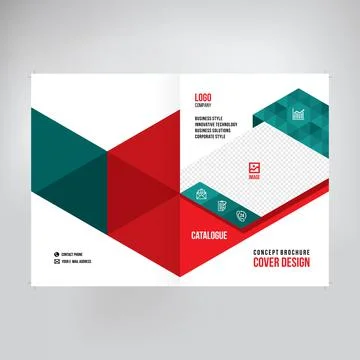 Cover design for product presentation, creative layout of booklet cover, cata イラスト素材