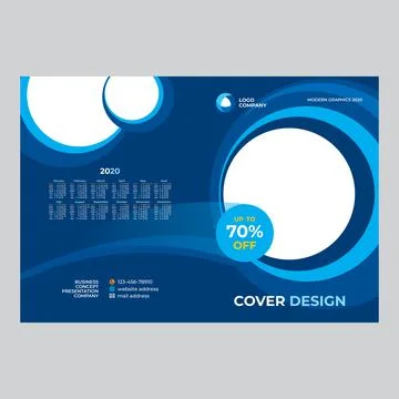 Cover design for product presentation, creative layout of booklet cover, cata Stock Illustration